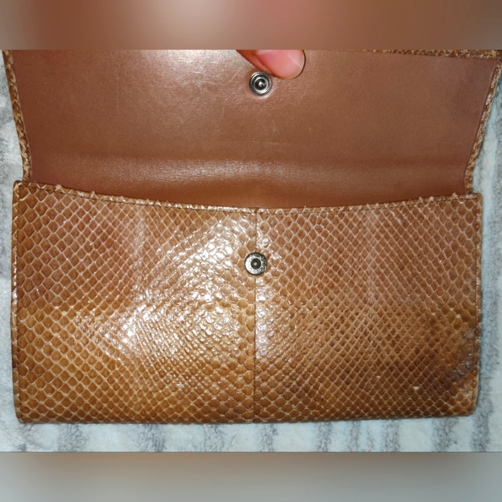 Rare Gucci Python Long Wallet With Hook - image 4